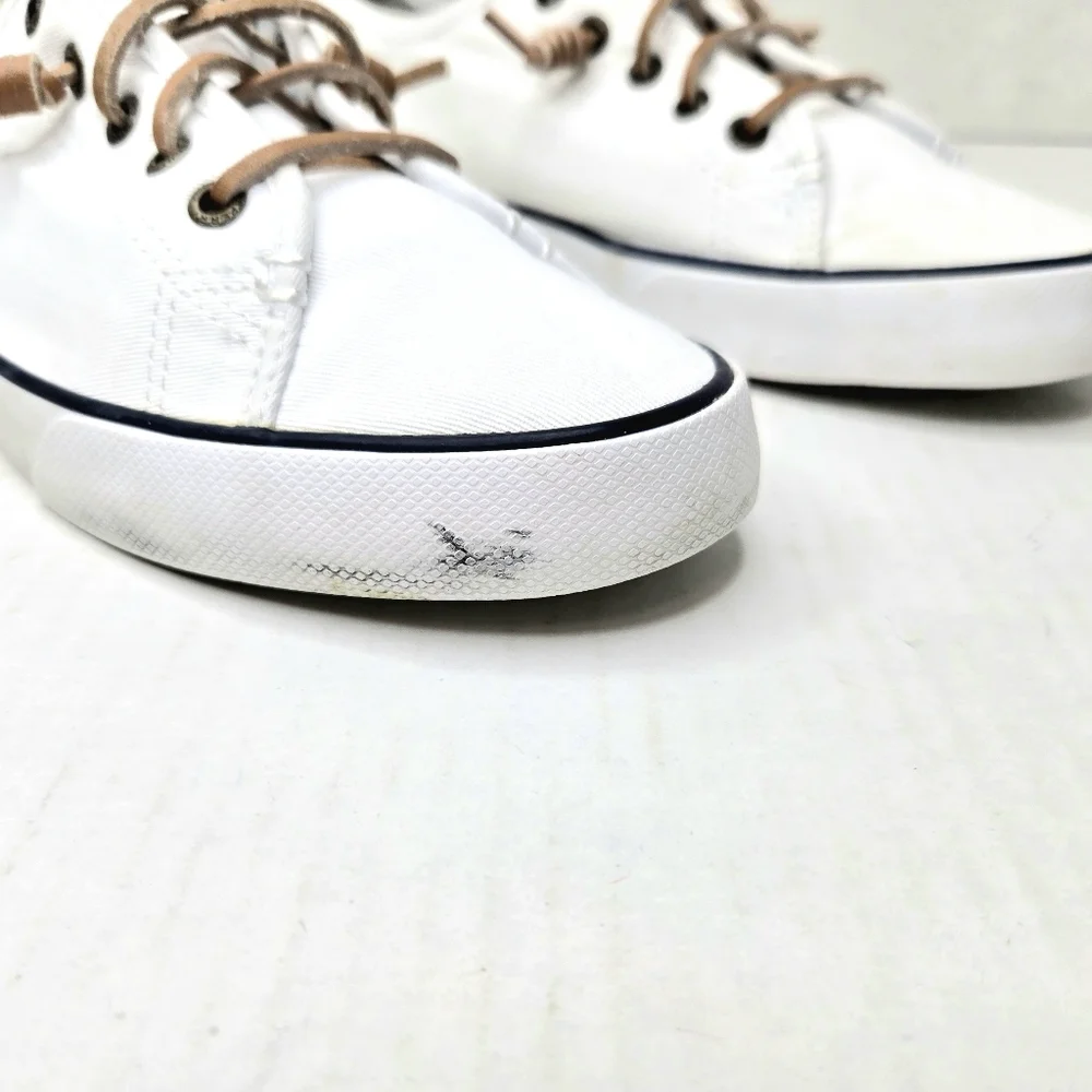 Sperry Top Sider Sneakers. White, 8.5 M - Picture 2 of 10